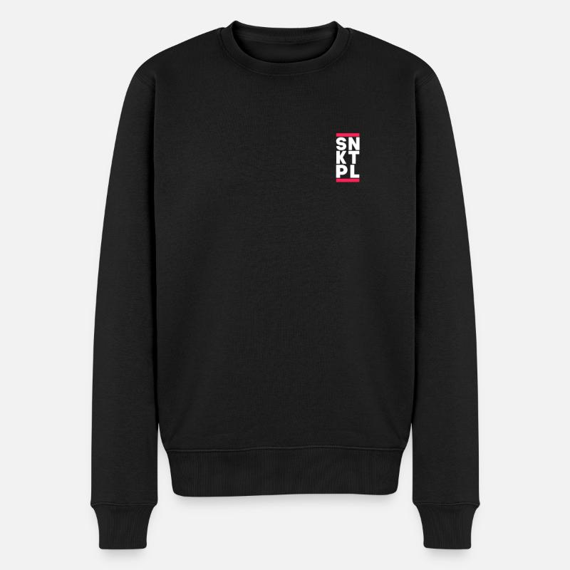 SNKTPL Berlin St. Pauli Sankt Pauli Geschenk - Männer Premium Bio Pullover - Schwarz