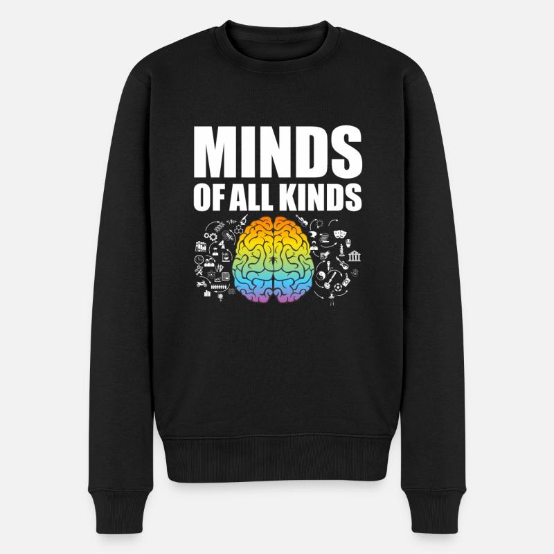 Neurodiversity Neurodiversité Autiste Autisme - Pull Premium bio Homme - noir
