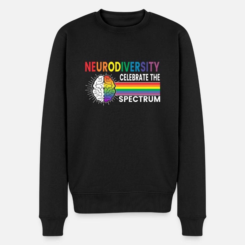 Neurodiversity Neurodiversität Autist Autismus - Männer Premium Bio Pullover - Schwarz