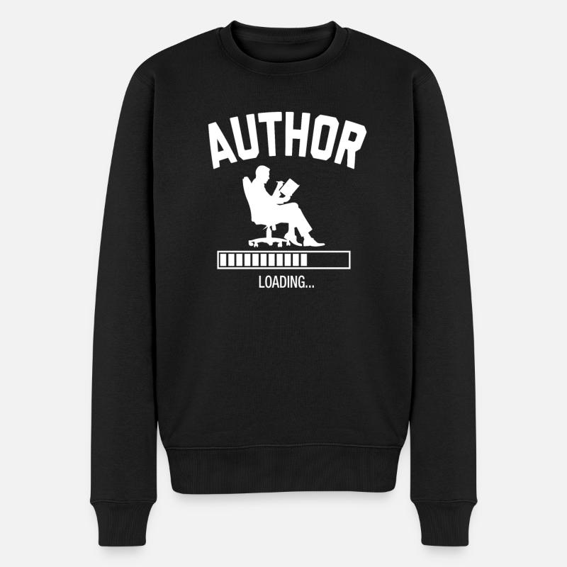 Future Author - Männer Premium Bio Pullover - Schwarz