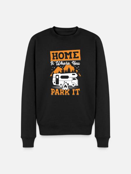 Motorhome Motorhome Camping Camper Gift - Men's Premium Organic Jumper - black