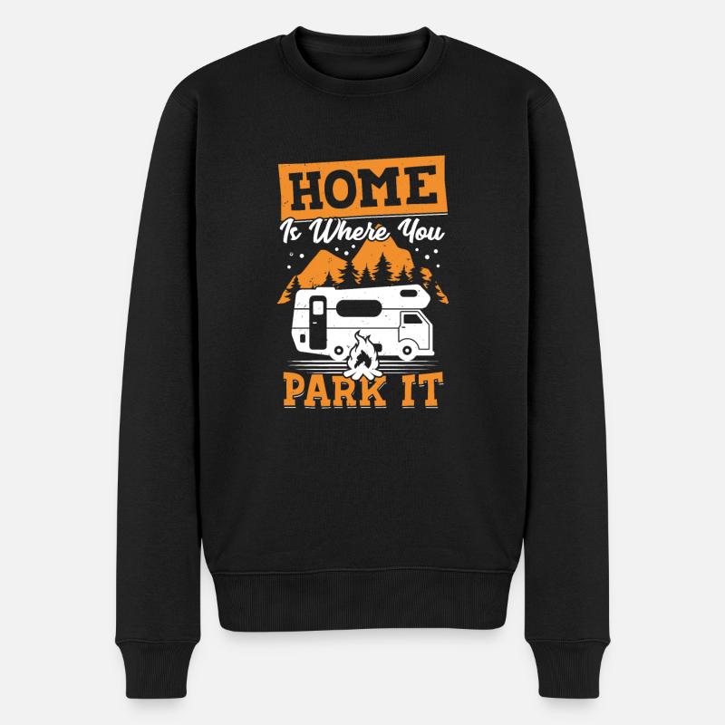 Camping Camping cadeau - Pull Premium bio Homme - noir