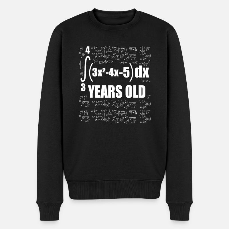 18. Geburtstag Mathe-18. Geburtstag - Männer Premium Bio Pullover - Schwarz
