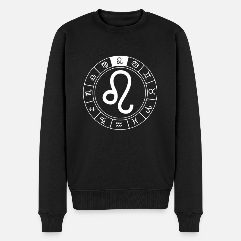 Signe du lion - Pull Premium bio Homme - noir