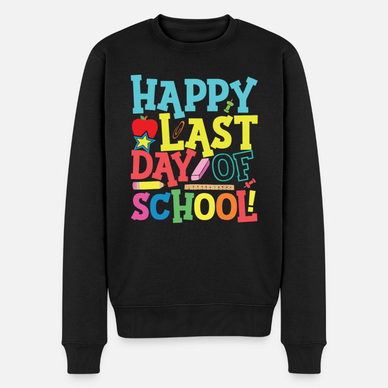 Dernier jour d’école - Pull Premium bio Homme - noir