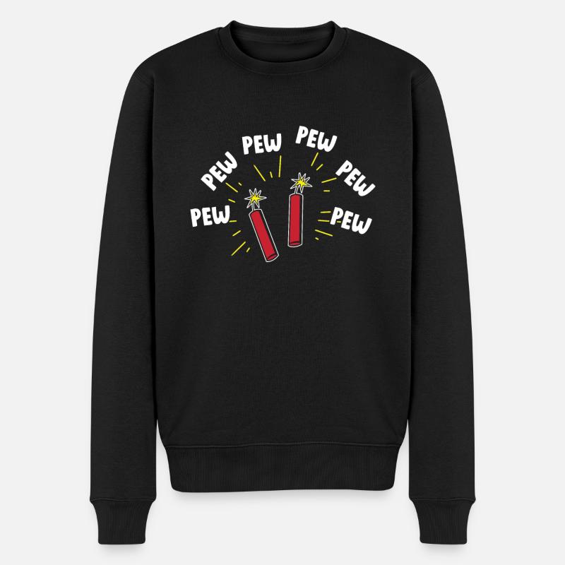 Pew Pew Pyrotechnique pyrotechnique - Pull Premium bio Homme - noir