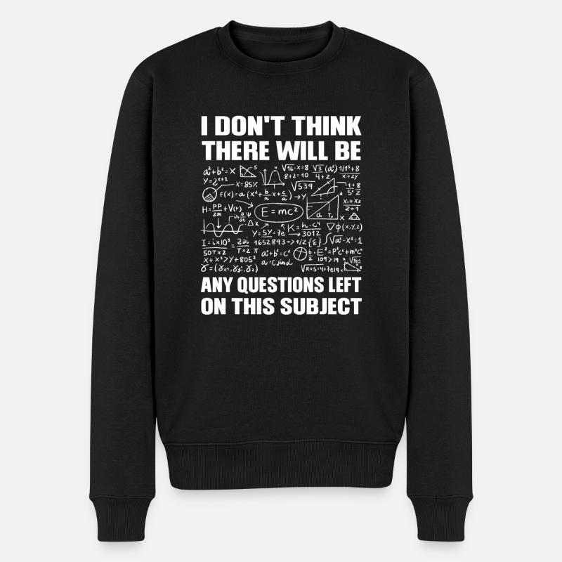 Mathe-Mathe-Mathe-Lehrer Geschenk - Männer Premium Bio Pullover - Schwarz