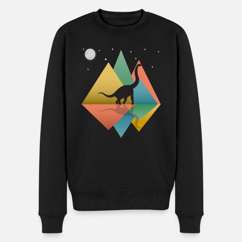 Dinosaure Brontosaurus - Pull Premium bio Homme - noir