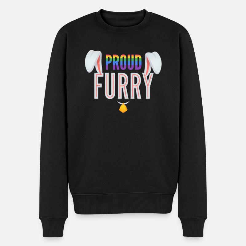 Furry, Furry Orgueil, furry fandom, - Pull Premium bio Homme - noir