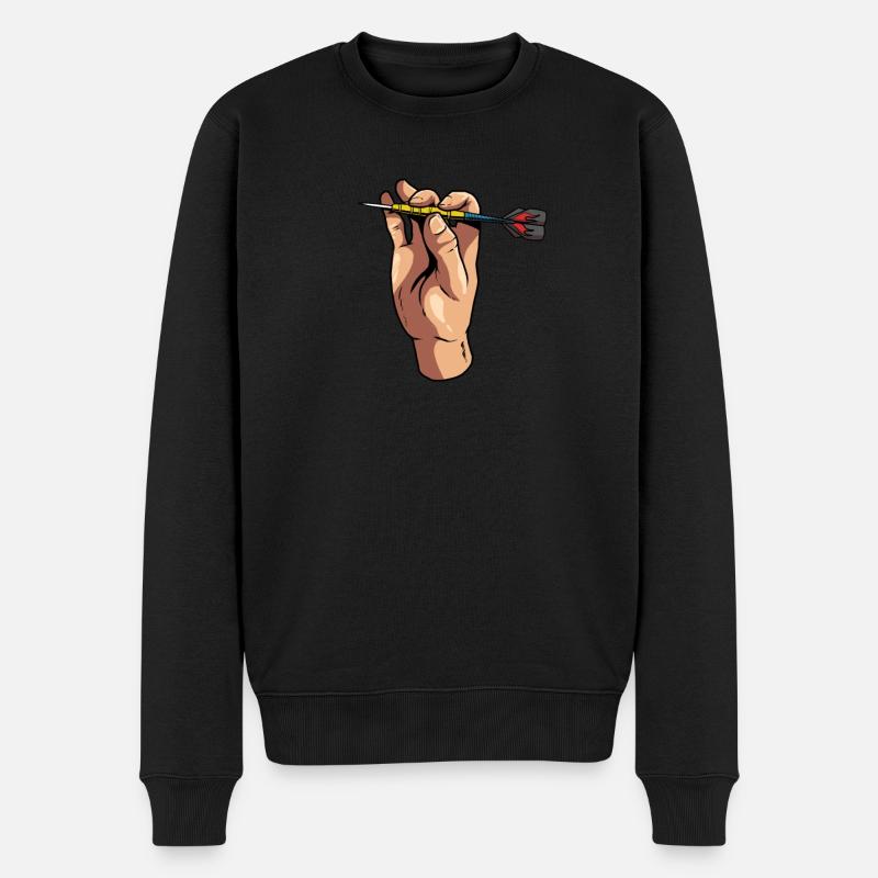 Fléchettes Fléchettes - Pull Premium bio Homme - noir