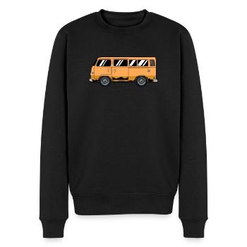 Camper Bus Caravan Camper Bus - Männer Premium Bio Pullover - Schwarz - Vorne - Nico (187cm)