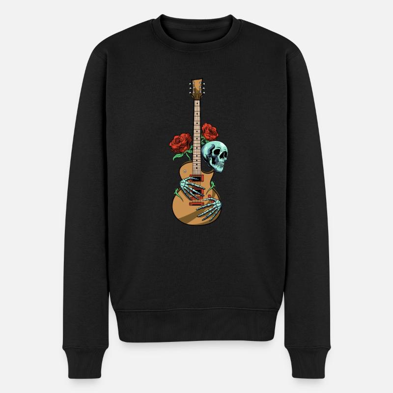 Guitare électrique guitare - Pull Premium bio Homme - noir