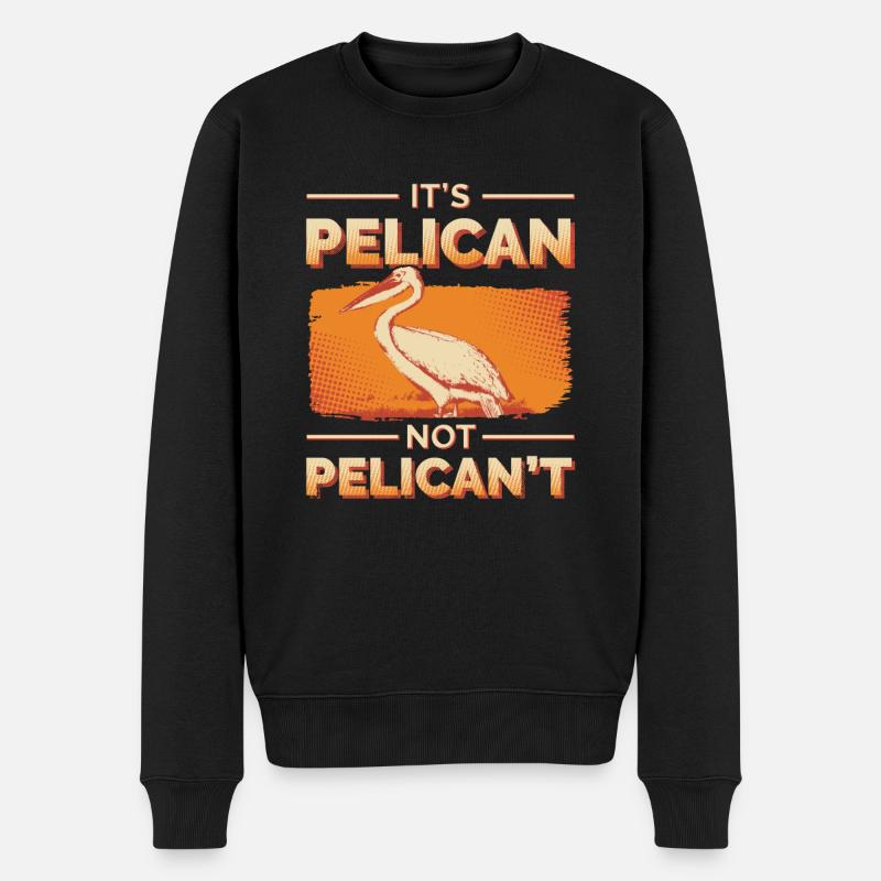 Pélican rengaine - Pull Premium bio Homme - noir