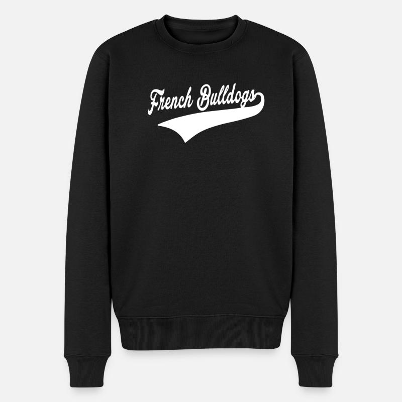 French Bulldog Unique Christmas Gift - Männer Premium Bio Pullover - Schwarz