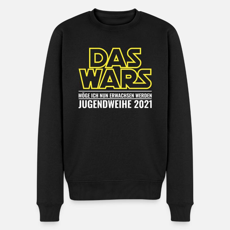 Jugendweihe | Jugendweihe 2021 - Männer Premium Bio Pullover - Schwarz