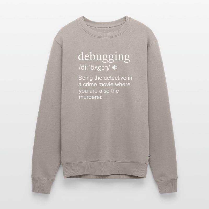 Debugging Definition Computer Phyton Programming Männer Premium Bio Pullover