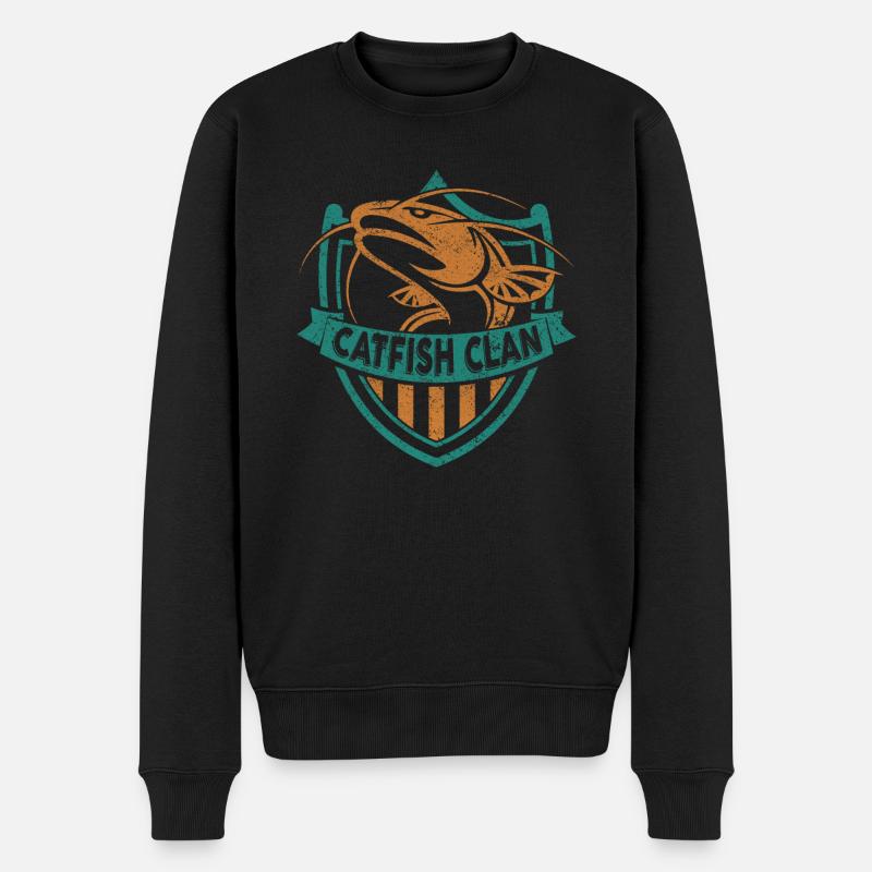 Wels - Männer Premium Bio Pullover - Schwarz