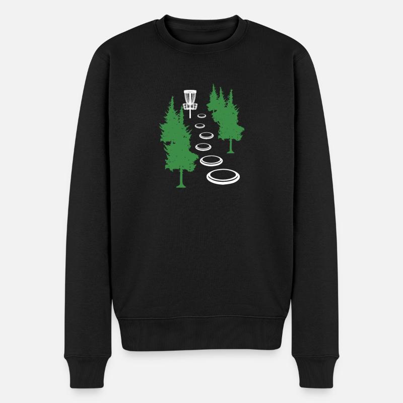 Frisbee Golf - Männer Premium Bio Pullover - Schwarz