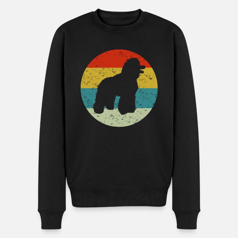 Poddle - Männer Premium Bio Pullover - Schwarz