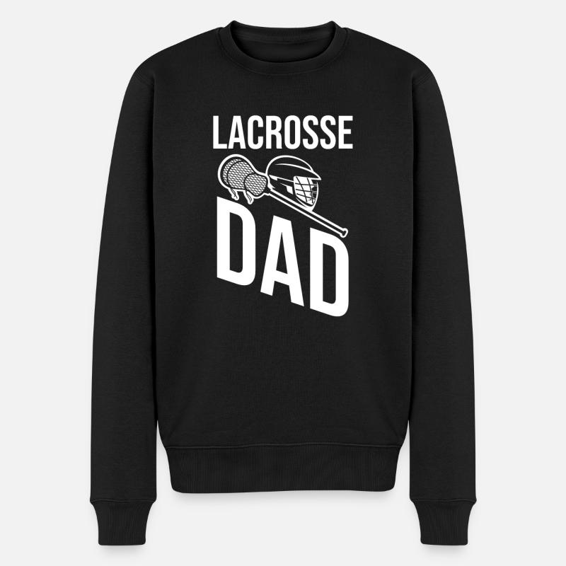 Lacrosse - Männer Premium Bio Pullover - Schwarz