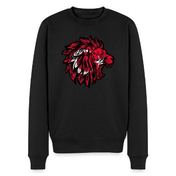 Turquie Lion Turc Turc Turc Turc Tête de Lion - Pull Premium bio Homme - noir - Devant - Nico (187cm)