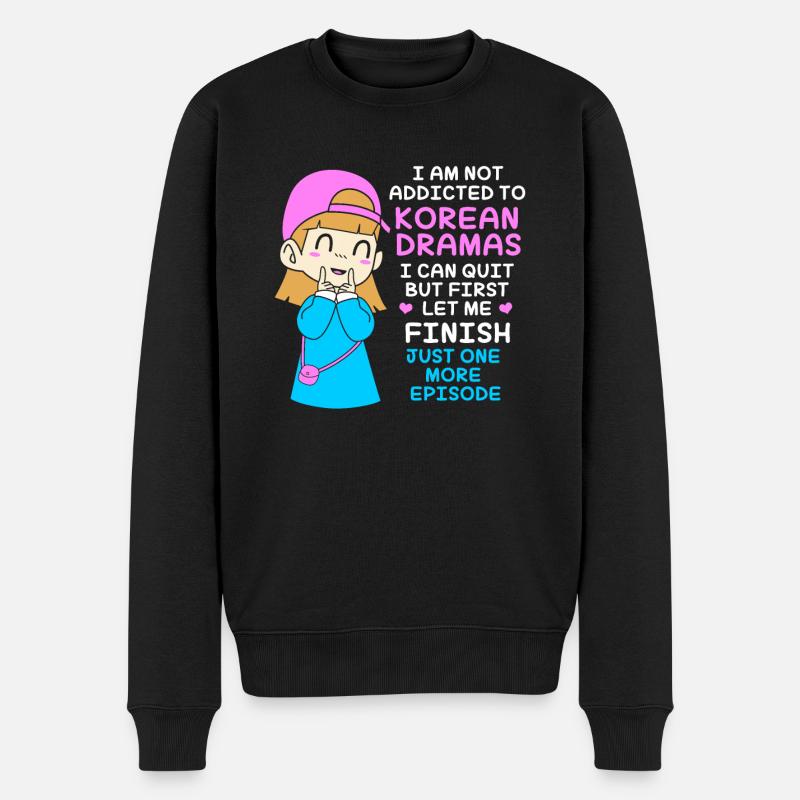 K-Pop Korea-Popmusik Kdrama Kpop Korea Koreanisch - Männer Premium Bio Pullover - Schwarz