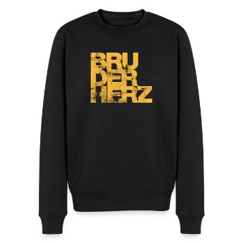 Bruderherz Bester Bruder der Welt Geschenkidee - Männer Premium Bio Pullover - Schwarz - Vorne - Nico (187cm)