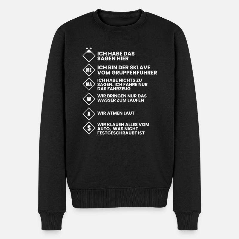 Feuerwehr Feuerwehrauto Freiwillige Feuerwehr - Männer Premium Bio Pullover - Schwarz