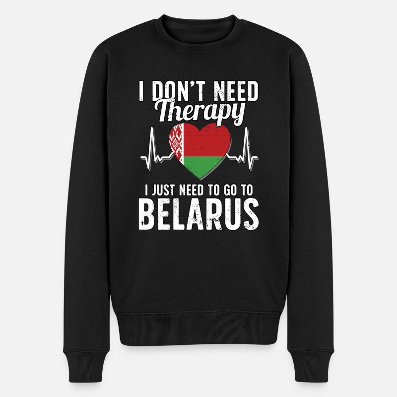 Belarus flag I Belarus Souvenirs - Pull Premium bio Homme - noir