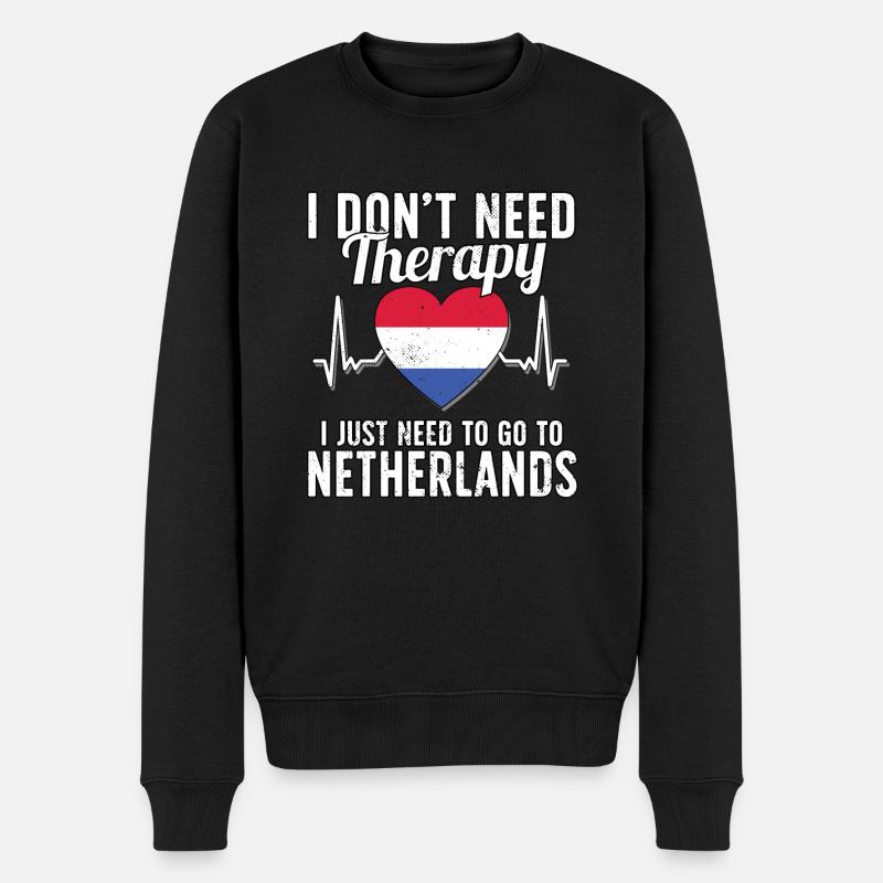 Netherlands flag I Dutch Souvenirs - Pull Premium bio Homme - noir
