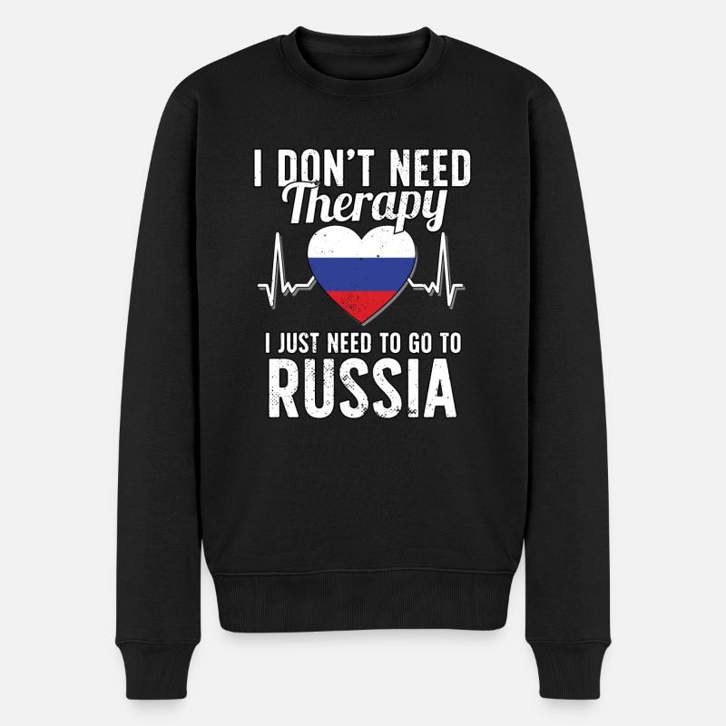 Russia flag I Russian Souvenirs - Pull Premium bio Homme - noir