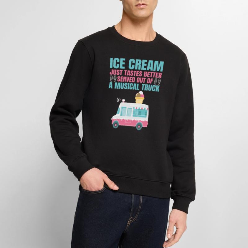 Eiswagen Eismann Eisverkäufer Eisdiele Eis Truck Männer Premium Bio Pullover