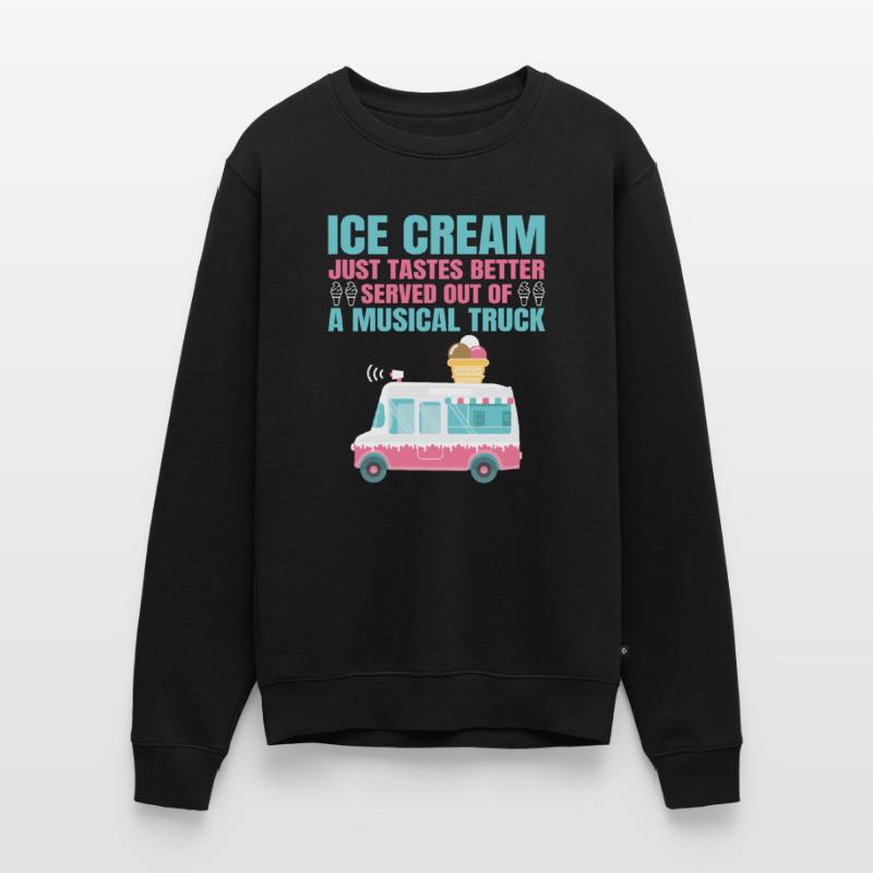 Eiswagen Eismann Eisverkäufer Eisdiele Eis Truck Männer Premium Bio Pullover