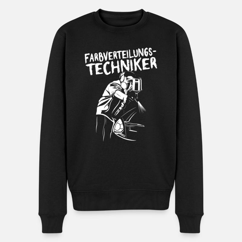 Lackierer Autolackierer Farbverteilungstechniker - Männer Premium Bio Pullover - Schwarz