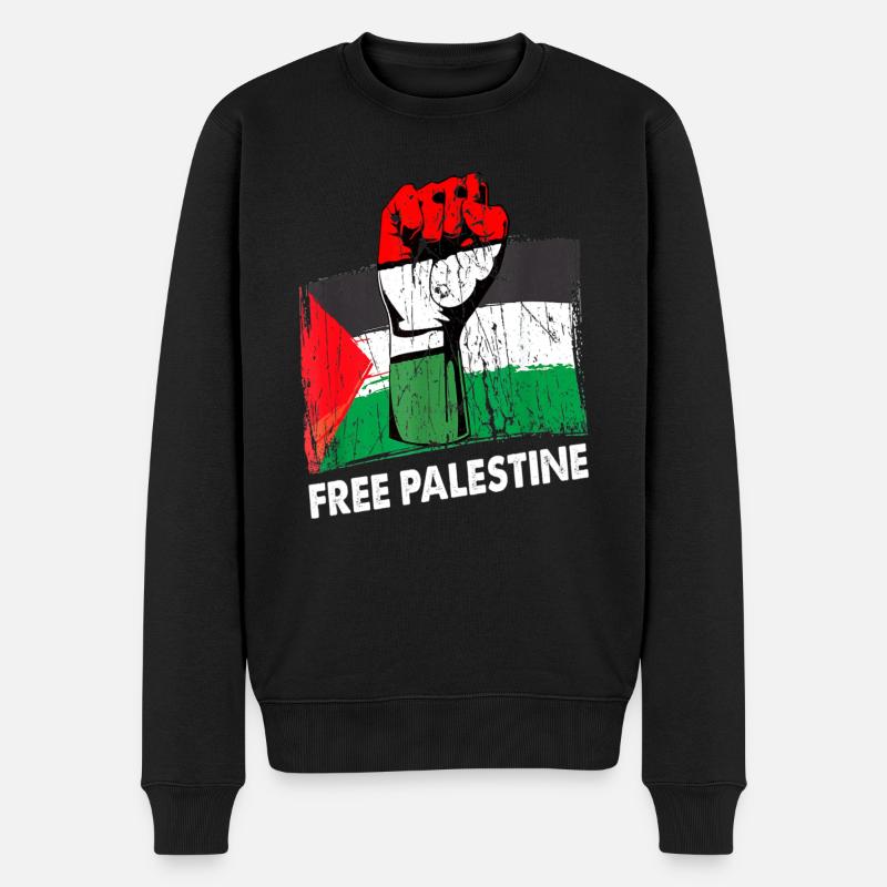 Palestine Liberté libre Liberté Gaza - Pull Premium bio Homme - noir