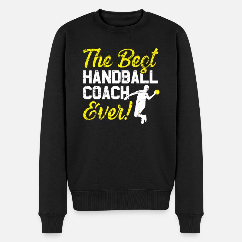 Bester Handball Trainer - Männer Premium Bio Pullover - Schwarz