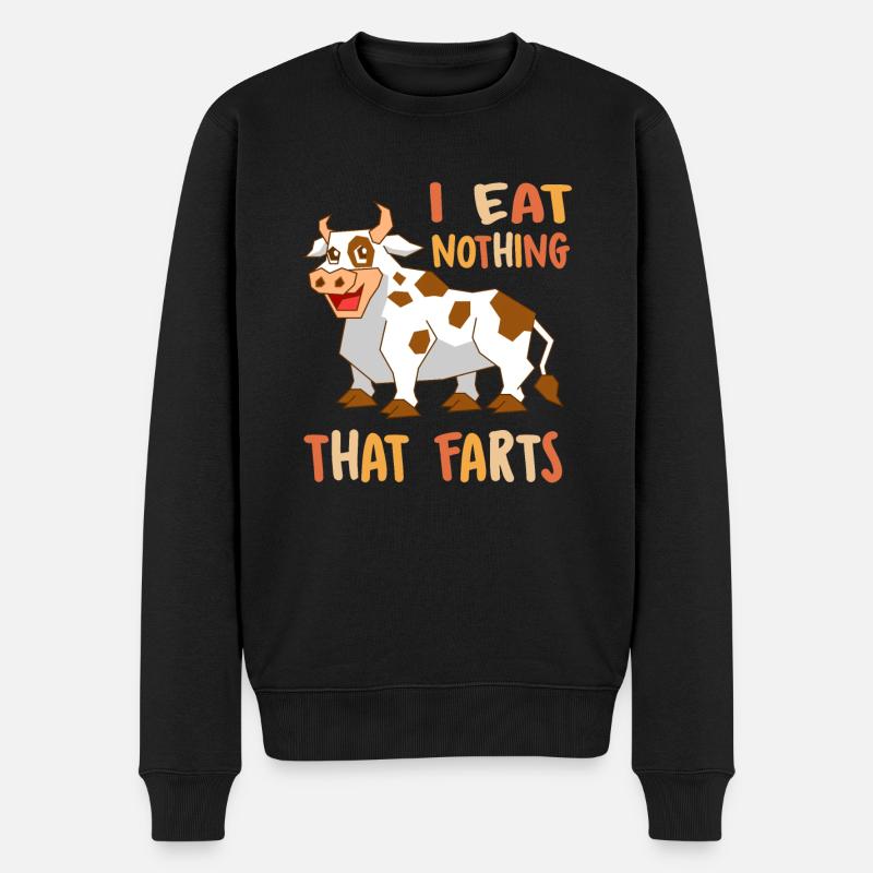 Veganske veganere - Økologisk premium-sweatshirt til mænd - sort
