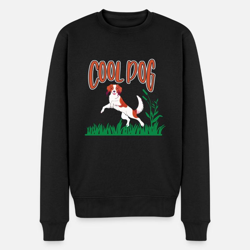 Cool chien, kooïïen de jouer - Pull Premium bio Homme - noir