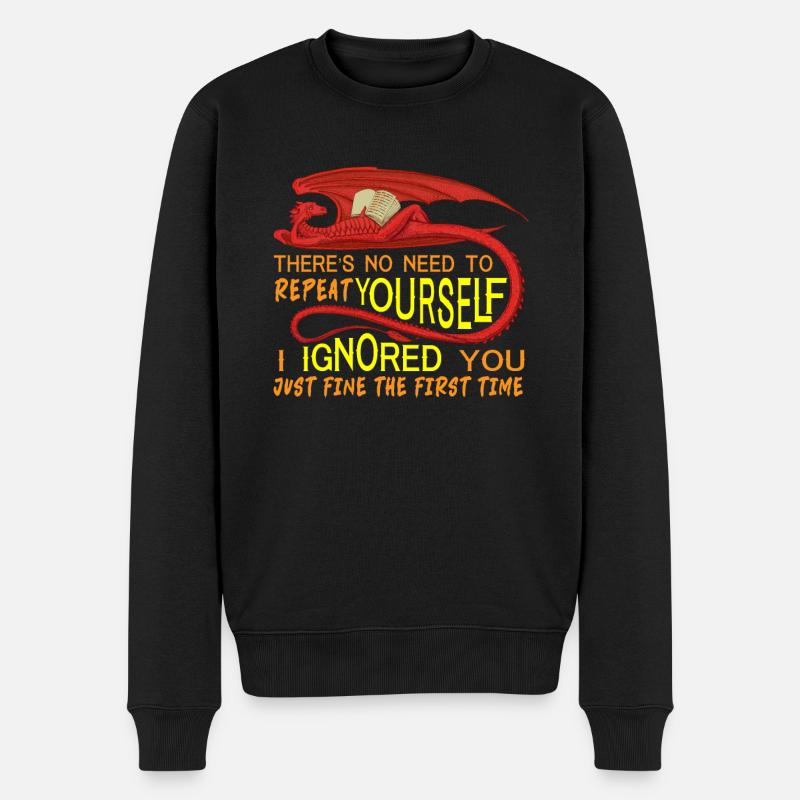 Dragons Rois - Pull Premium bio Homme - noir