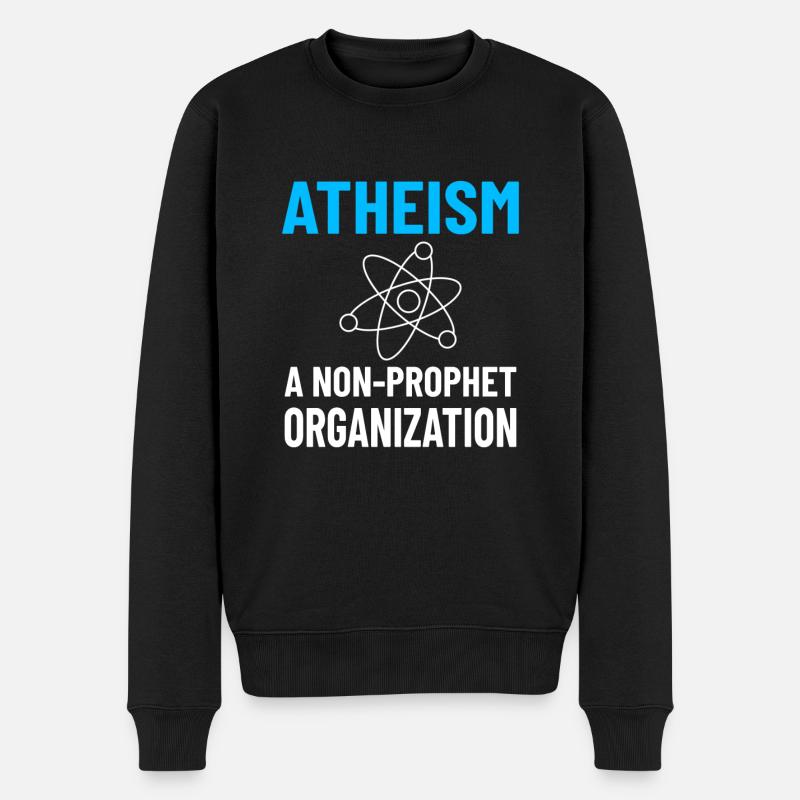 ATHEISM ATHEIST : non-propet organization - Männer Premium Bio Pullover - Schwarz