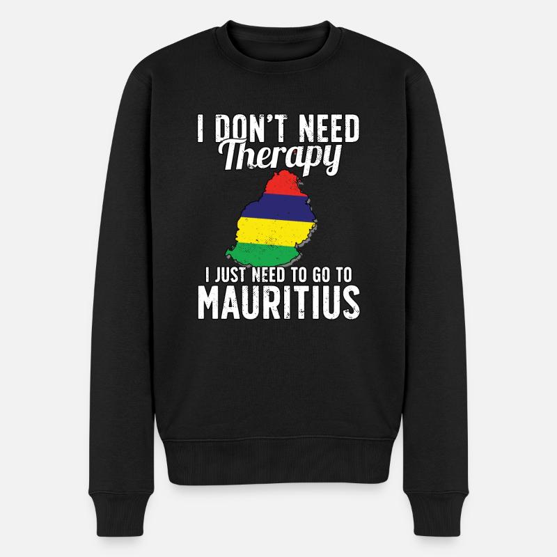 Maurice flag I Maurice Souvenirs - Pull Premium bio Homme - noir