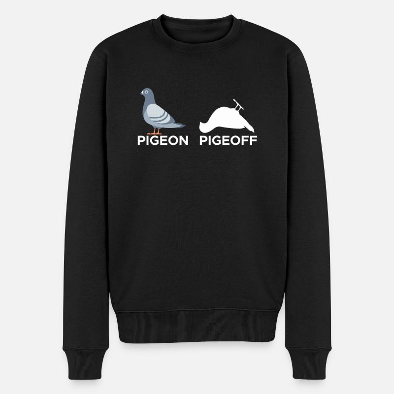 Cadeau colombe Pigeon Pigeoff - Pull Premium bio Homme - noir