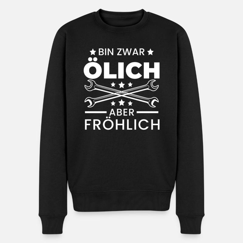 Mechaniker Kfz-Mechaniker Werkstatt Geschenk - Männer Premium Bio Pullover - Schwarz