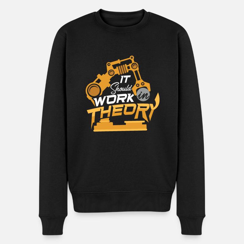 Robotics Machine Learning Robotics Engineering - Männer Premium Bio Pullover - Schwarz
