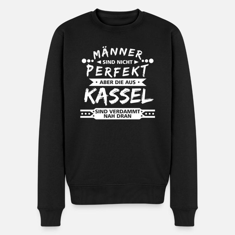 Kasseler Männer Kassel - Männer Premium Bio Pullover - Schwarz
