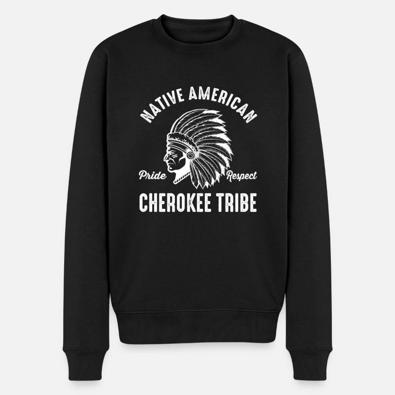 Cherokee Tribe Native American Indian Indianer - Pull Premium bio Homme - noir