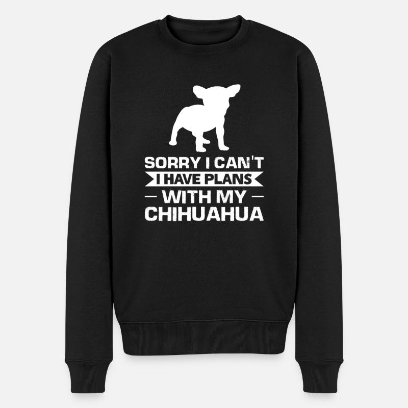 Chihuahua Chihuahua Geschenk - Männer Premium Bio Pullover - Schwarz