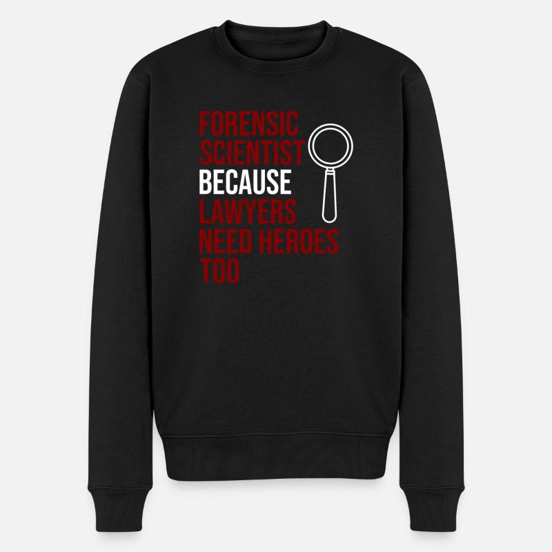 Forensik Forensiker - Männer Premium Bio Pullover - Schwarz