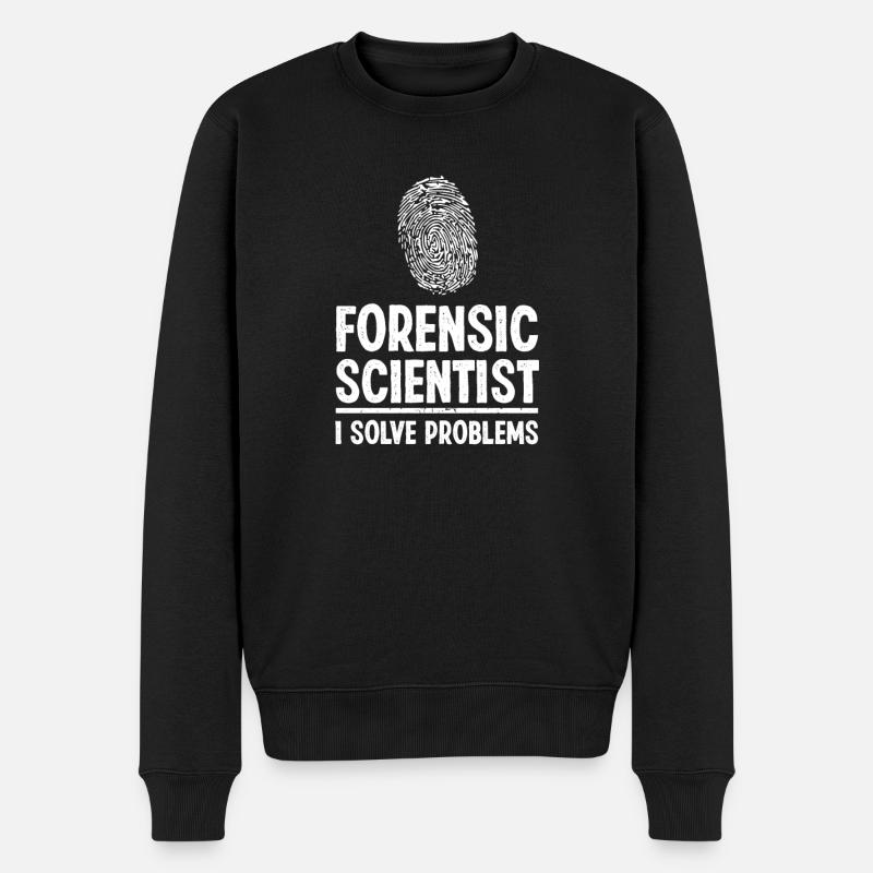 Forensik Forensiker - Männer Premium Bio Pullover - Schwarz