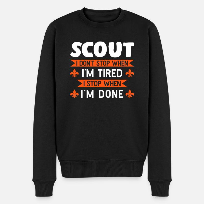 Scouting Scouting Mountains Gift - Men's Premium Organic Jumper - black